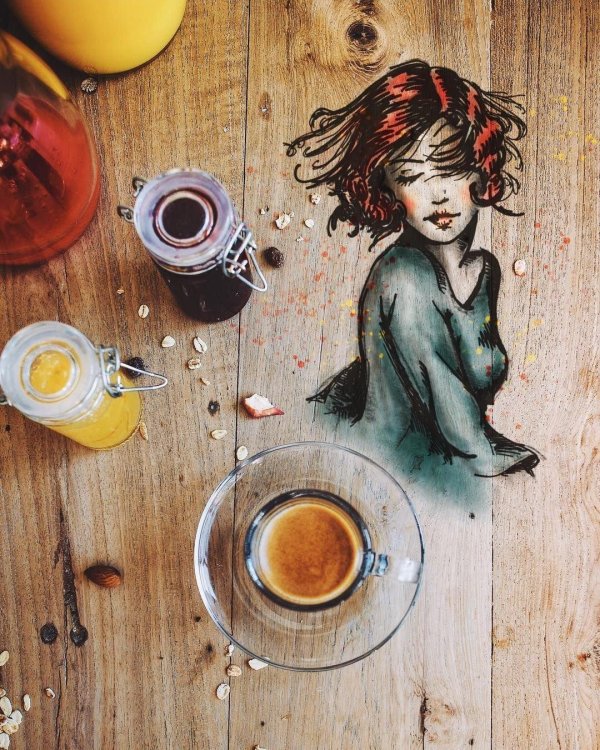 Утро девушка необычные