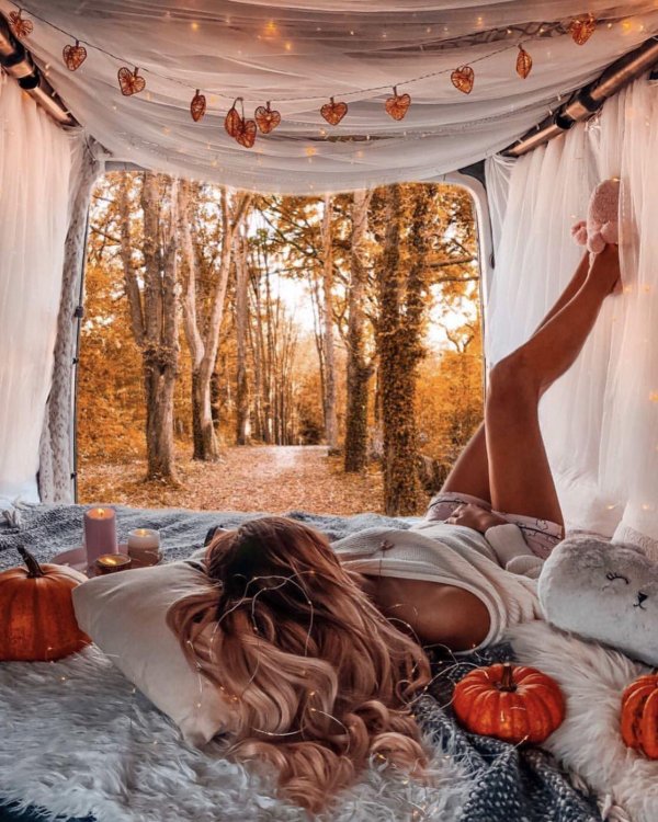 Утро девушка необычные