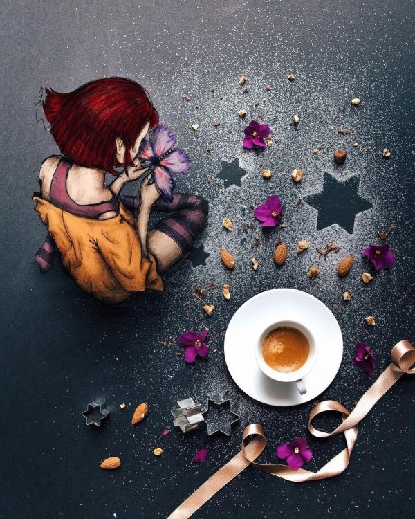 Утро девушка необычные