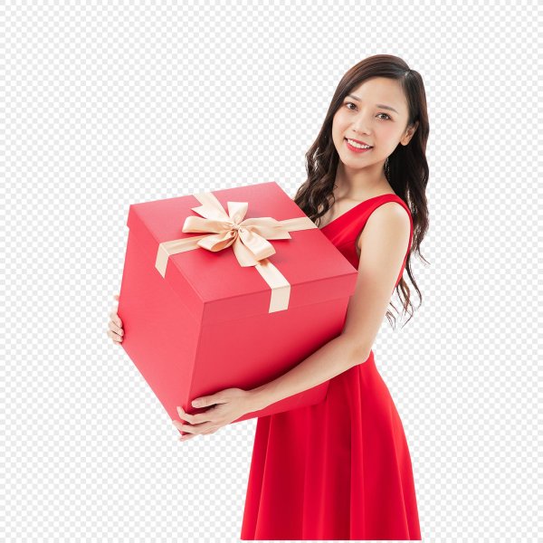 Девушка с подарком