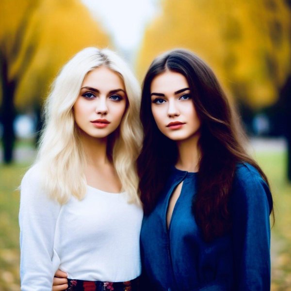 С 2 девушками