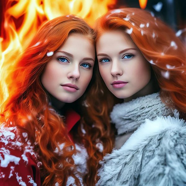 С 2 девушками