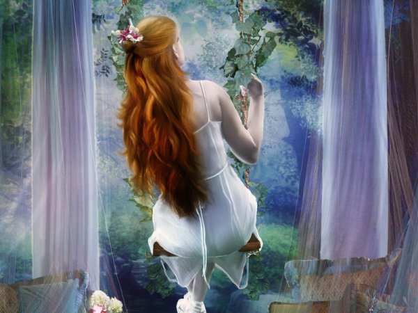 Окон с девушками