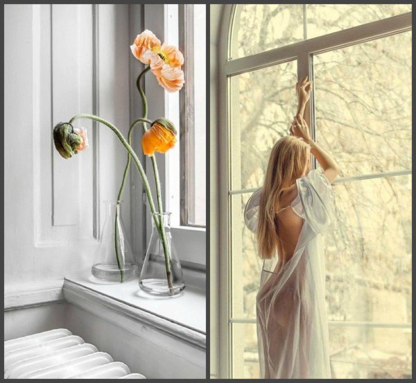 Окон с девушками