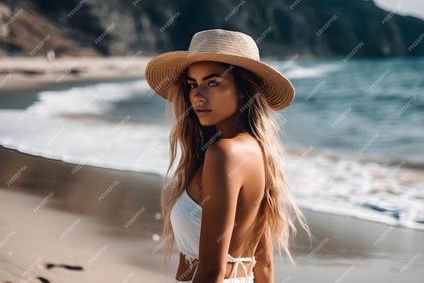 Пляжа с девушками