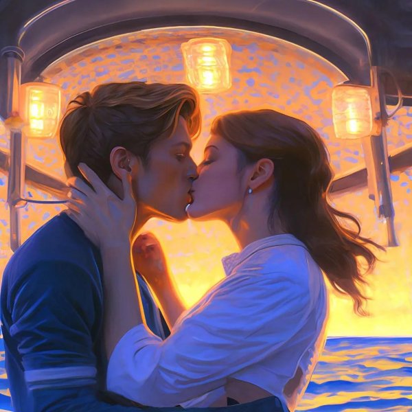 Девушка целует девушку