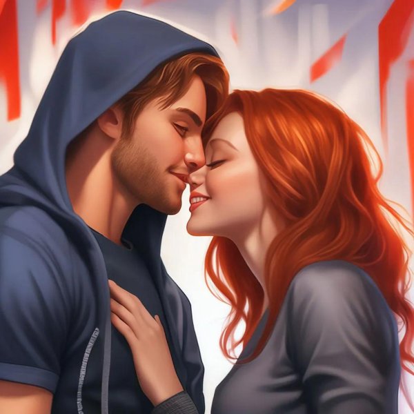 Девушка целует девушку