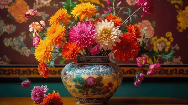 букет в вазе