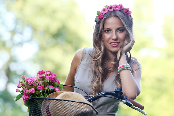 фотосессия с велосипедом