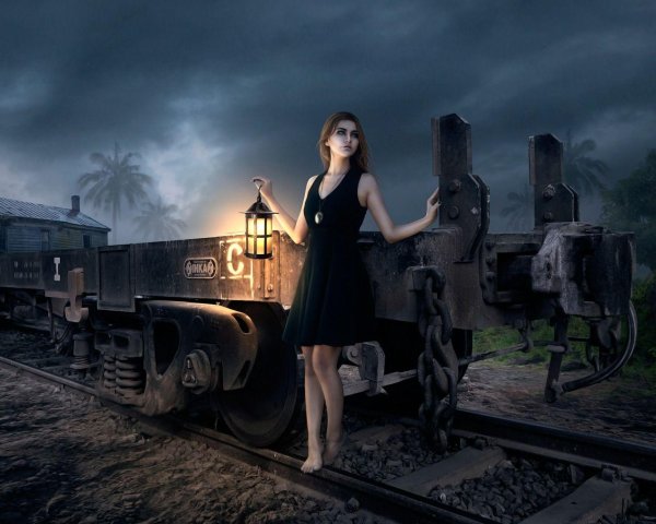 Девушка и дорога