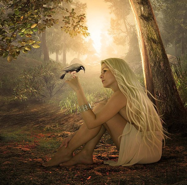 Леса с девушками