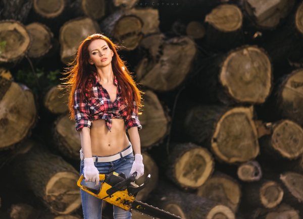 Леса с девушками