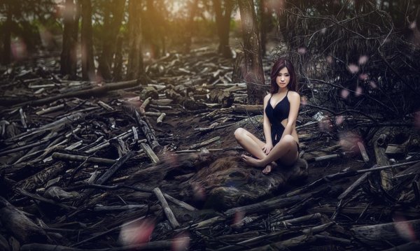 Леса с девушками