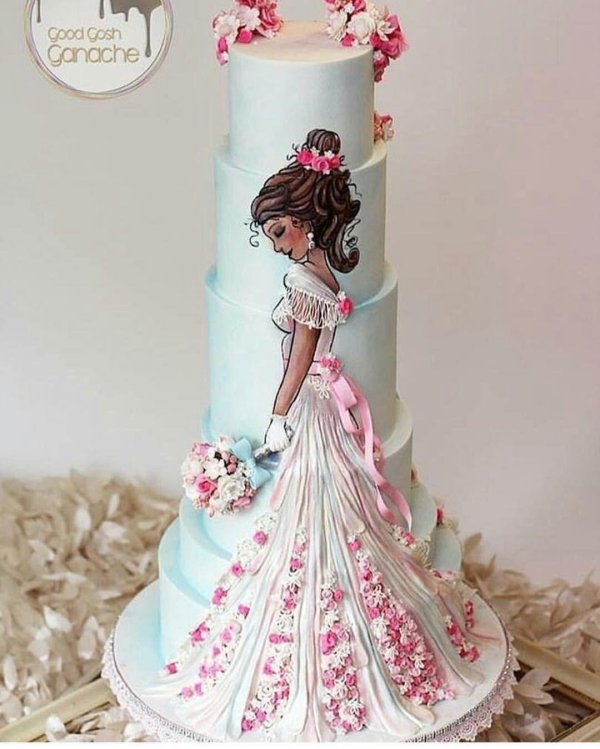 Девушка с тортом