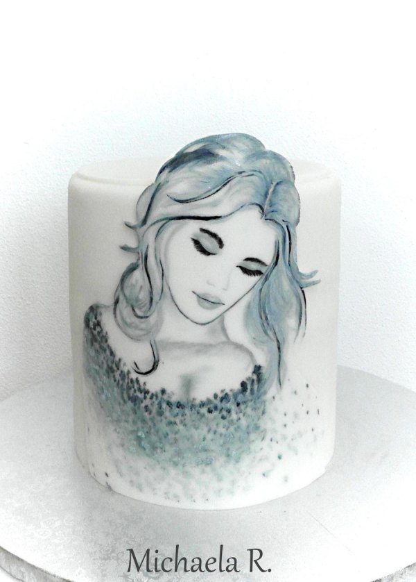 Девушка и торт