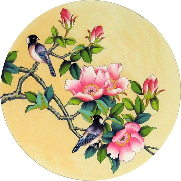 китайские цветы рисунок