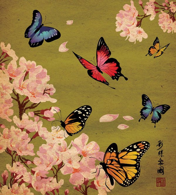 картины с бабочками