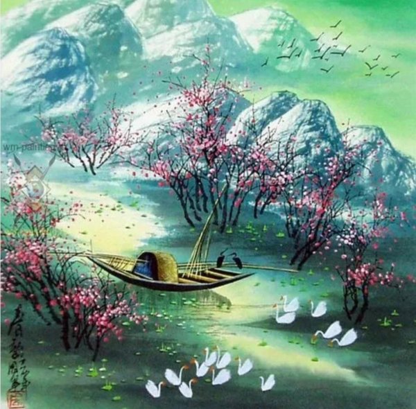 древнекитайский пейзаж