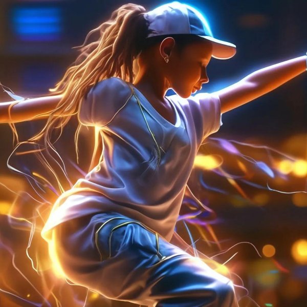 С танцующими девушками