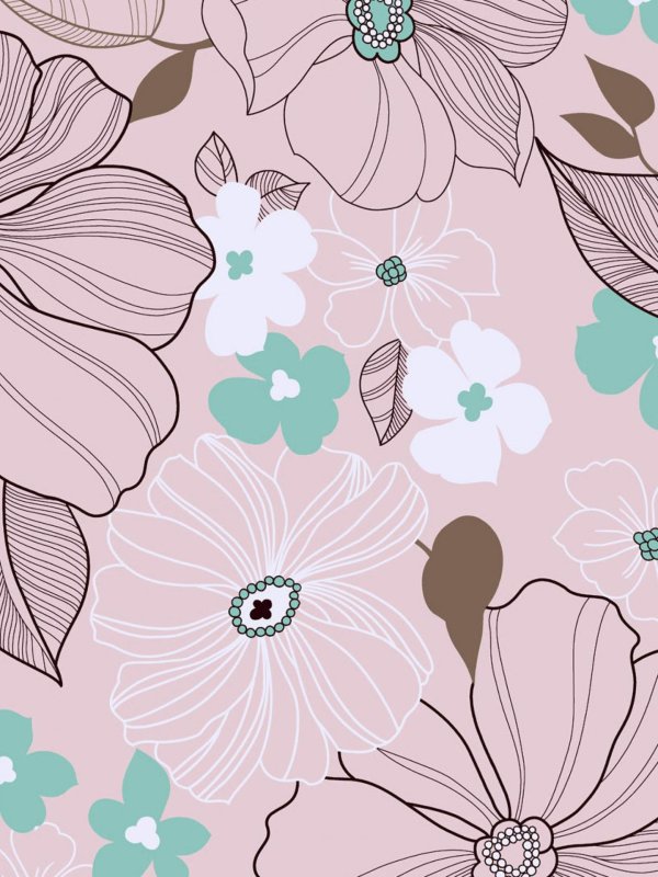 панно line anemone2 50х80