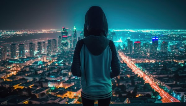 Девушка и город