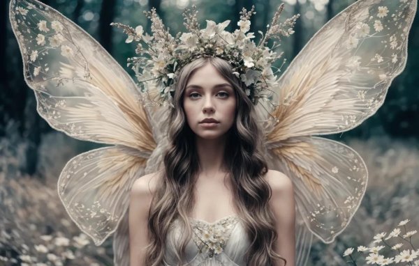 Бабочки и девушка