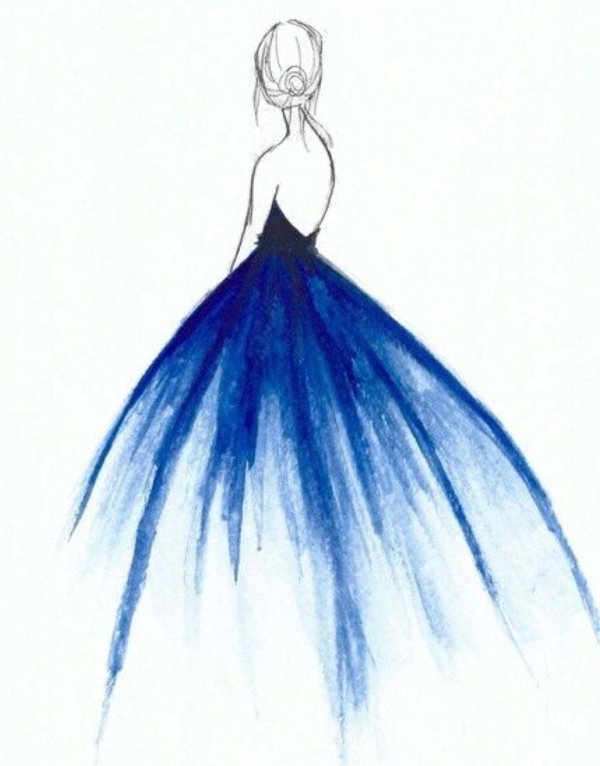 Девушка нарисованная легко