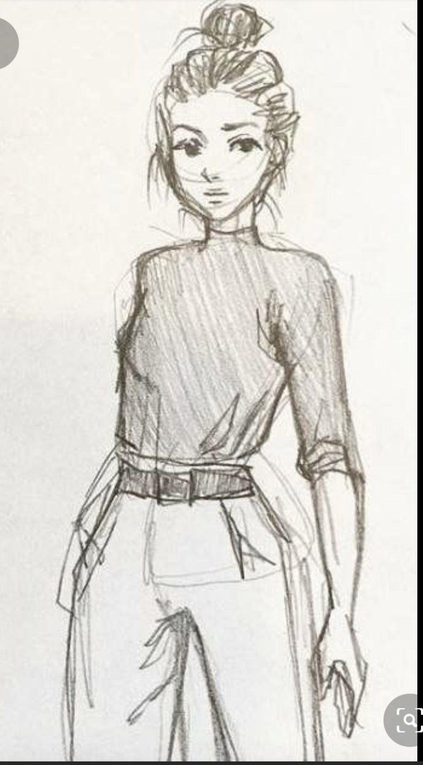 Девушка нарисованная легко