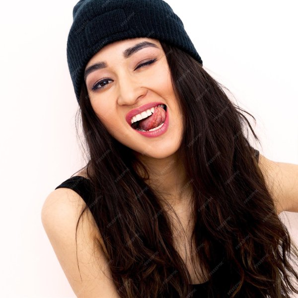 Девушка с языком