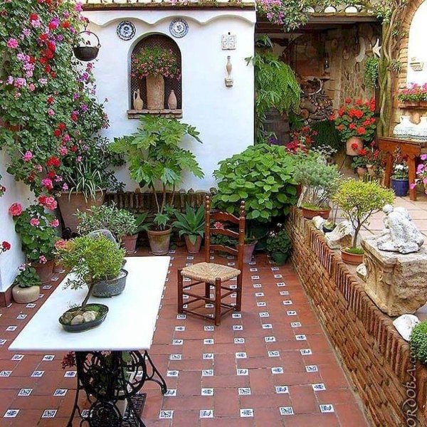 испанский дворик патио