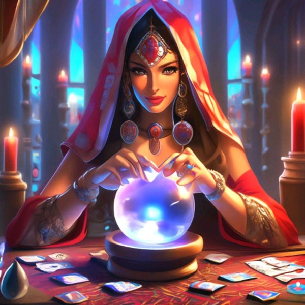 Девушка с картами