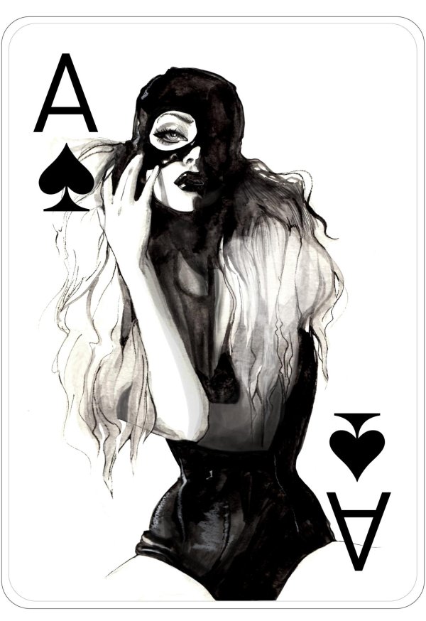 Девушка с картами