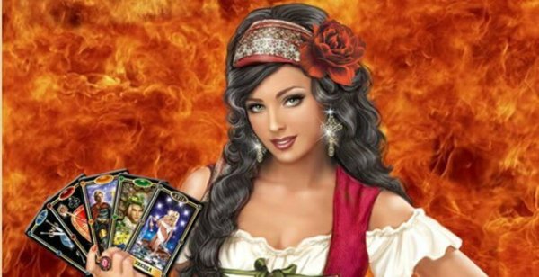 Девушка с картами