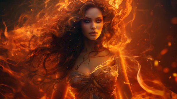 Девушка и огонь
