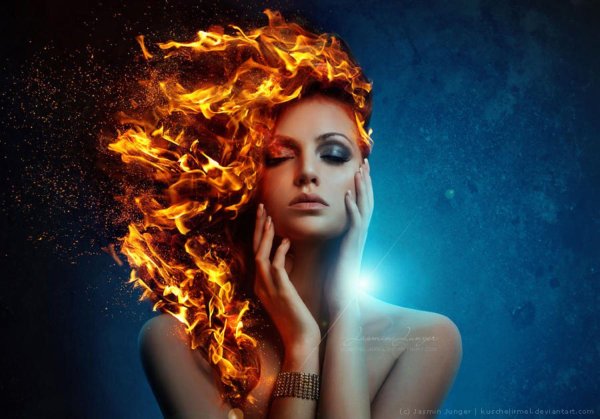Девушка и огонь
