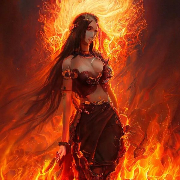 Девушка и огонь