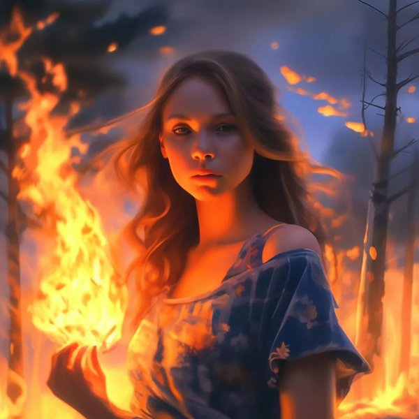 Девушка и огонь