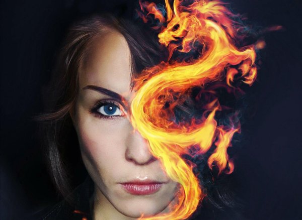 Девушка и огонь