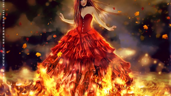 Девушка и огонь