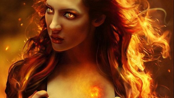 Девушка и огонь