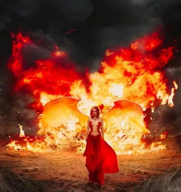 Девушка и огонь