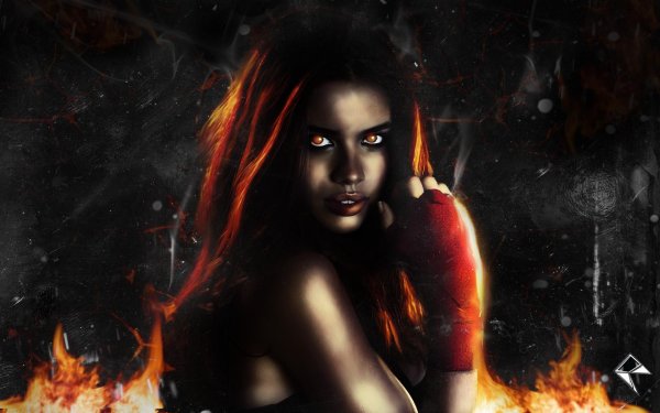 Девушка и огонь