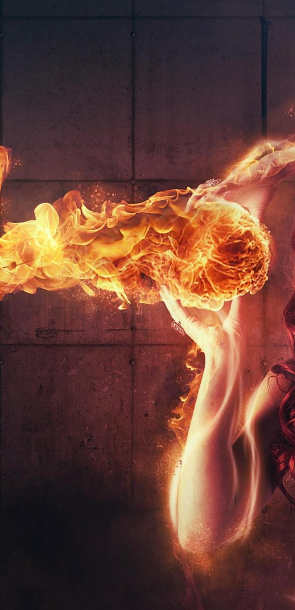 Девушка и огонь