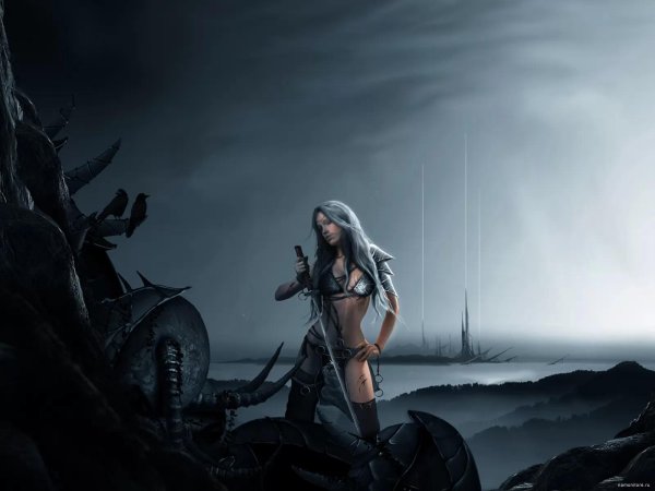 Воин и девушка