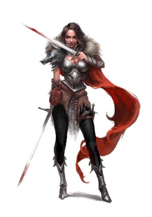 Воин и девушка