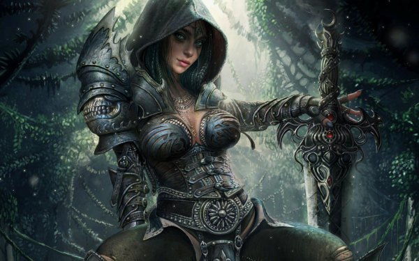 Воин и девушка