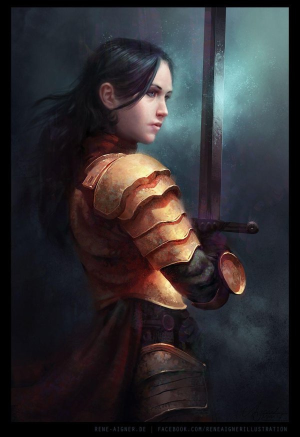 Воин и девушка