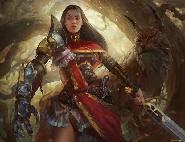 Воин и девушка