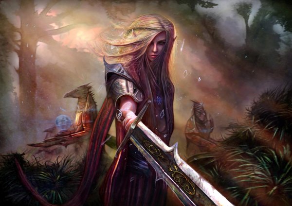 Воин и девушка