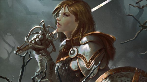 Воин и девушка